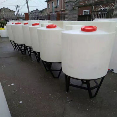 Cone Shaped Water Treatment Spare Parts , Chemical Dosing Tank With Conical Bottom