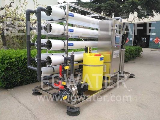 3000LPH 460V BWRO System , Stainless Steel Reverse Osmosis System