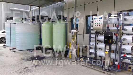 8000LPH Brackish Water Reverse Osmosis , Industrial Water Filtration System