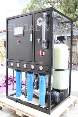 Mobile Seawater Reverse Osmosis Plant , Sea Water Purification System