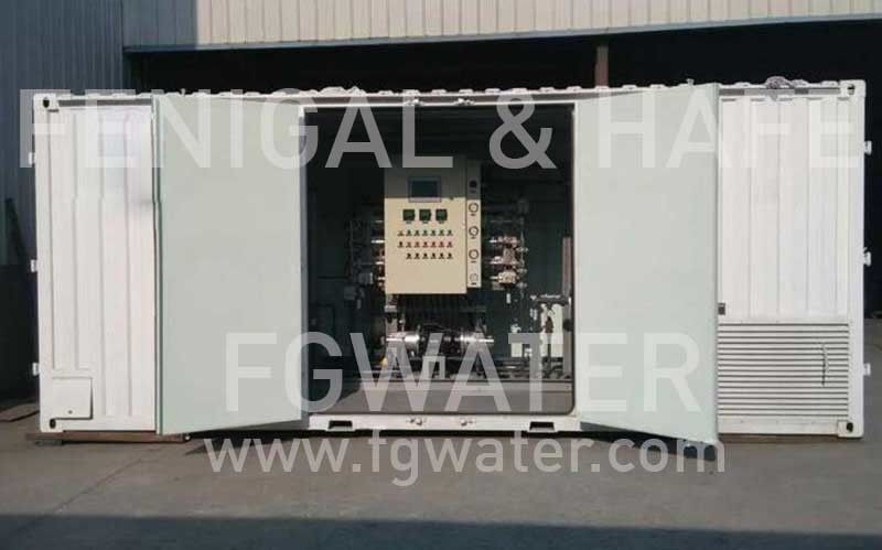 Electronic 20' Containerized Water Treatment Plant