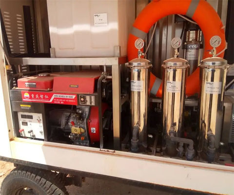 Containered Packaged Mobile Water Purification System For Drinking Water Treatment