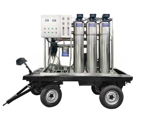 Convenient Trailer Multi Layer Filtration Mobile Water Purification System