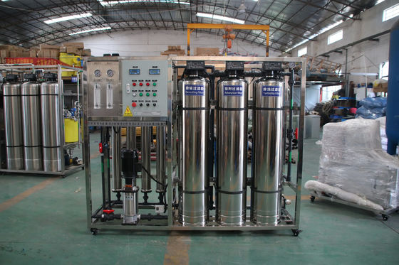 500L/H 1.7kW-380-415V 3xSS304 Tanks Brackish Water Reverse Osmosis Water Plant