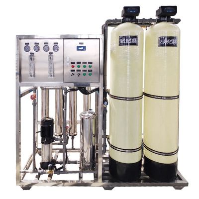 2TPH 3.0kW-380-415V 2xFRP Tanks Brackish Water Reverse Osmosis Water Plant