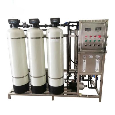 2TPH 3.0kW-380-415V 3xFRP Tanks Brackish Water Reverse Osmosis Water Plant