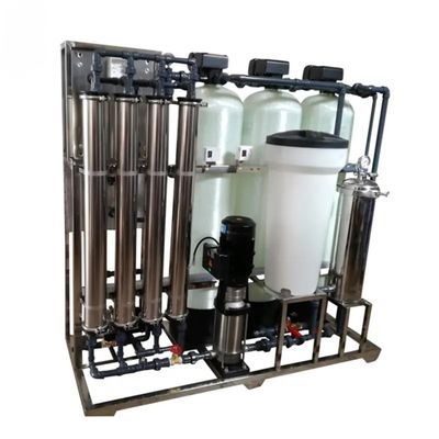 2TPH 3.0kW-380-415V 3xFRP Tanks Brackish Water Reverse Osmosis Water Plant