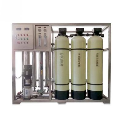 2TPH 3.0kW-380-415V 3xFRP Tanks Brackish Water Reverse Osmosis Water Plant