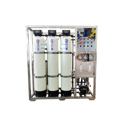 250L/H 1.7kW-380-415V 3xFRP Tanks Brackish Water Reverse Osmosis Water Plant