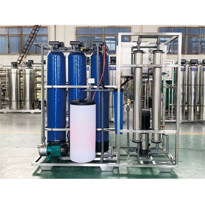 500L/H 1.7kW-380-415V 3xFRP Tanks Brackish Water Reverse Osmosis Water Plant