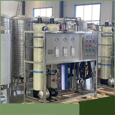 1.5TPH 3.0kW-380-415V 2xFRP Tanks Brackish Water Reverse Osmosis Water Plant