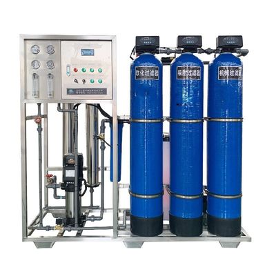 1.5TPH 3.0kW-380-415V 3xFRP Tanks Brackish Water Reverse Osmosis Water Plant