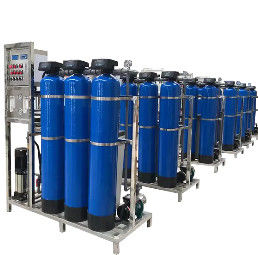 500L/H 1.7kW-380-415V 3xFRP Tanks Brackish Water Reverse Osmosis Water Plant