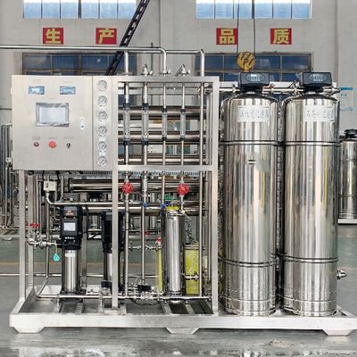 1.5TPH 3.0kW-380-415V 2xSS304 Tanks Brackish Water Reverse Osmosis Water Plant