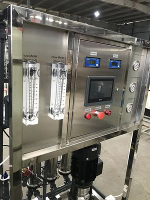1TPH 2.1kW-380-415V 3xSS304 Tanks Brackish Water Reverse Osmosis Water Plant