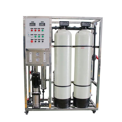 3TPH 5.5kW-380-415V 2xFRP Tanks Brackish Water Reverse Osmosis Water Plant