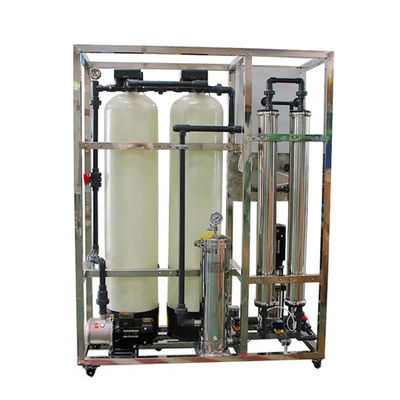 3TPH 5.5kW-380-415V 2xFRP Tanks Brackish Water Reverse Osmosis Water Plant