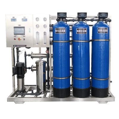 3TPH 5.5kW-380-415V 3xFRP Tanks Brackish Water Reverse Osmosis Water Plant