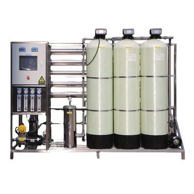 4TPH 5.5kW-380-415V 3xFRP Tanks Brackish Water Reverse Osmosis Water Plant