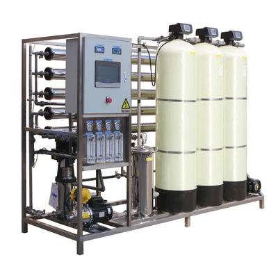 4TPH 5.5kW-380-415V 3xFRP Tanks Brackish Water Reverse Osmosis Water Plant