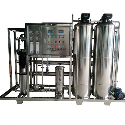 3TPH 5.5kW-380-415V 2xSS304 Tanks Brackish Water Reverse Osmosis Water Plant
