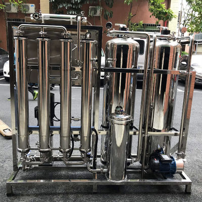 3TPH 5.5kW-380-415V 2xSS304 Tanks Brackish Water Reverse Osmosis Water Plant