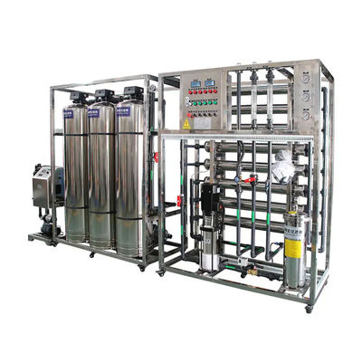 3TPH 5.5kW-380-415V 3xSS304 Tanks Brackish Water Reverse Osmosis Water Plant