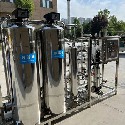 4TPH 5.5kW-380-415V 2xSS304 Tanks Brackish Water Reverse Osmosis Water Plant