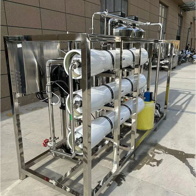 4TPH 5.5kW-380-415V 2xSS304 Tanks Brackish Water Reverse Osmosis Water Plant