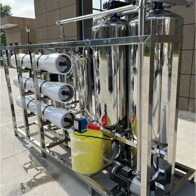 4TPH 5.5kW-380-415V 2xSS304 Tanks Brackish Water Reverse Osmosis Water Plant