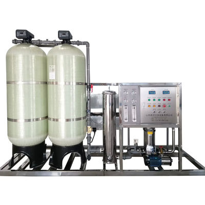 4TPH 5.5kW-380-415V 2xFRP Tanks Brackish Water Reverse Osmosis Water Plant