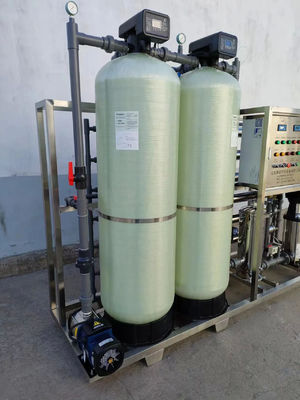 4TPH 5.5kW-380-415V 2xFRP Tanks Brackish Water Reverse Osmosis Water Plant