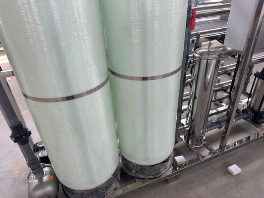 6TPH 7.9kW-380-415V 2xFRP Tanks Brackish Water Reverse Osmosis Water Plant