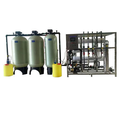 5TPH 7.4kW-380-415V 3xFRP Tanks Brackish Water Reverse Osmosis Water Plant