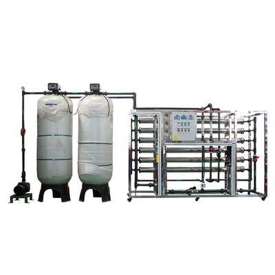5TPH 7.4kW-380-415V 2xFRP Tanks Brackish Water Reverse Osmosis Water Plant