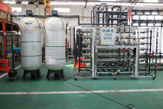 5TPH 7.4kW-380-415V 2xFRP Tanks Brackish Water Reverse Osmosis Water Plant