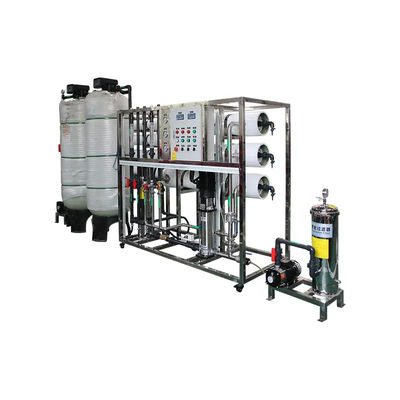 8TPH 14kW-380-415V 2xFRP Tanks Brackish Water Reverse Osmosis Water Plant