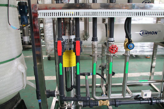 8TPH 14kW-380-415V 2xFRP Tanks Brackish Water Reverse Osmosis Water Plant