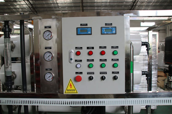8TPH 14kW-380-415V 2xFRP Tanks Brackish Water Reverse Osmosis Water Plant