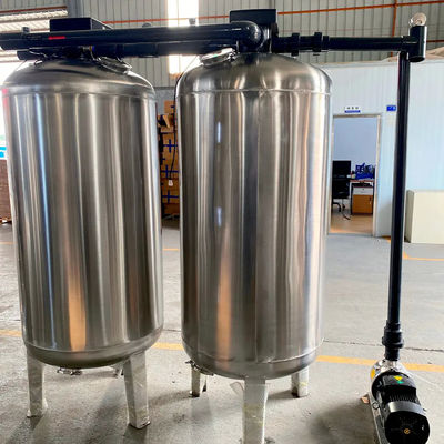 6TPH 7.9kW-380-415V 2xSS304 Tanks Brackish Water Reverse Osmosis Water Plant