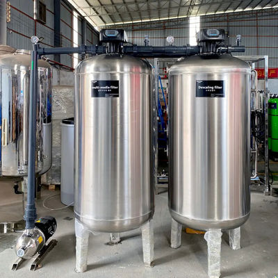 6TPH 7.9kW-380-415V 2xSS304 Tanks Brackish Water Reverse Osmosis Water Plant