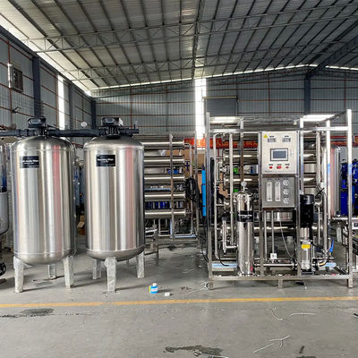 6TPH 7.9kW-380-415V 2xSS304 Tanks Brackish Water Reverse Osmosis Water Plant