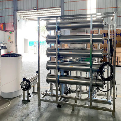 6TPH 7.9kW-380-415V 2xSS304 Tanks Brackish Water Reverse Osmosis Water Plant