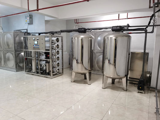 10TPH 19kW-380-415V 2xSS304 Tanks Brackish Water Reverse Osmosis Water Plant