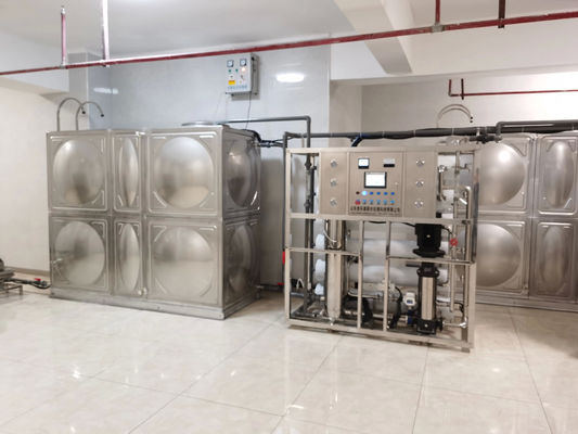 10TPH 19kW-380-415V 2xSS304 Tanks Brackish Water Reverse Osmosis Water Plant