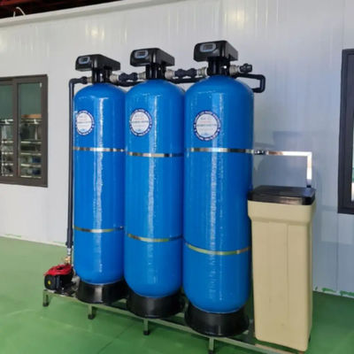 6TPH 7.9kW-380-415V 3xFRP Tanks Brackish Water Reverse Osmosis Water Plant