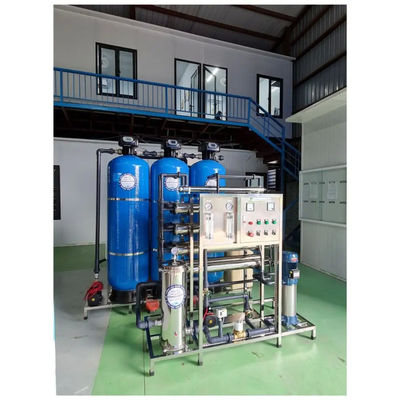 6TPH 7.9kW-380-415V 3xFRP Tanks Brackish Water Reverse Osmosis Water Plant