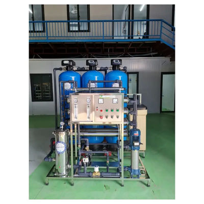 6TPH 7.9kW-380-415V 3xFRP Tanks Brackish Water Reverse Osmosis Water Plant