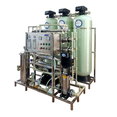 6TPH 7.9kW-380-415V 3xFRP Tanks Brackish Water Reverse Osmosis Water Plant