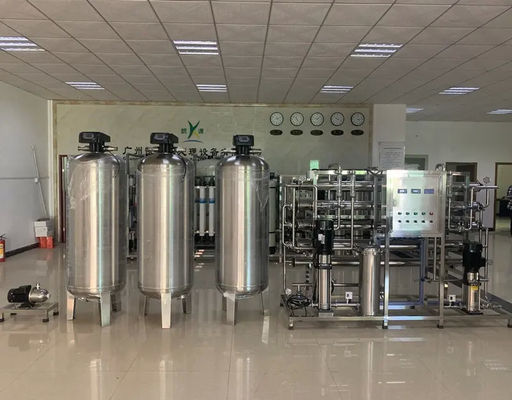 8TPH 14kW-380-415V 3xSS304 Tanks Brackish Water Reverse Osmosis Water Plant